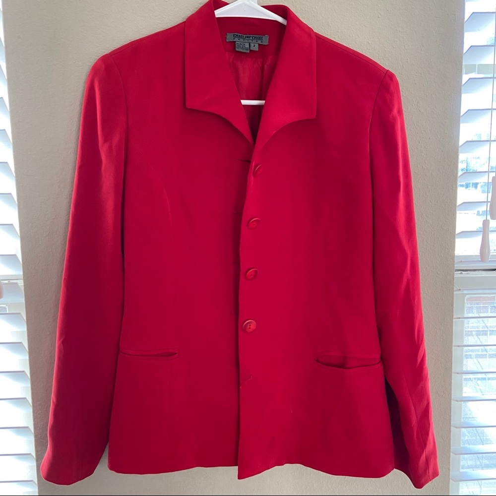 Due Perdue Red Blazer